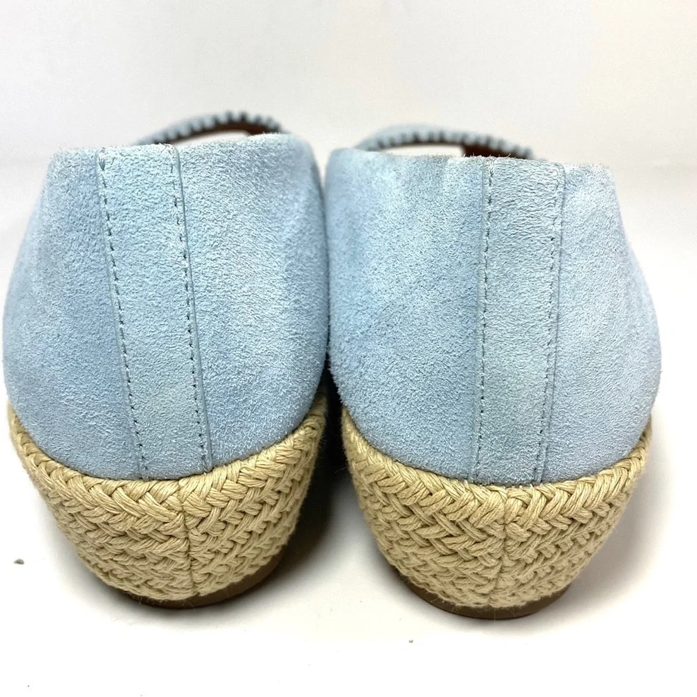 Gentle Souls Lissa Wedge Espadrilles Blue Size‎ 8.5
